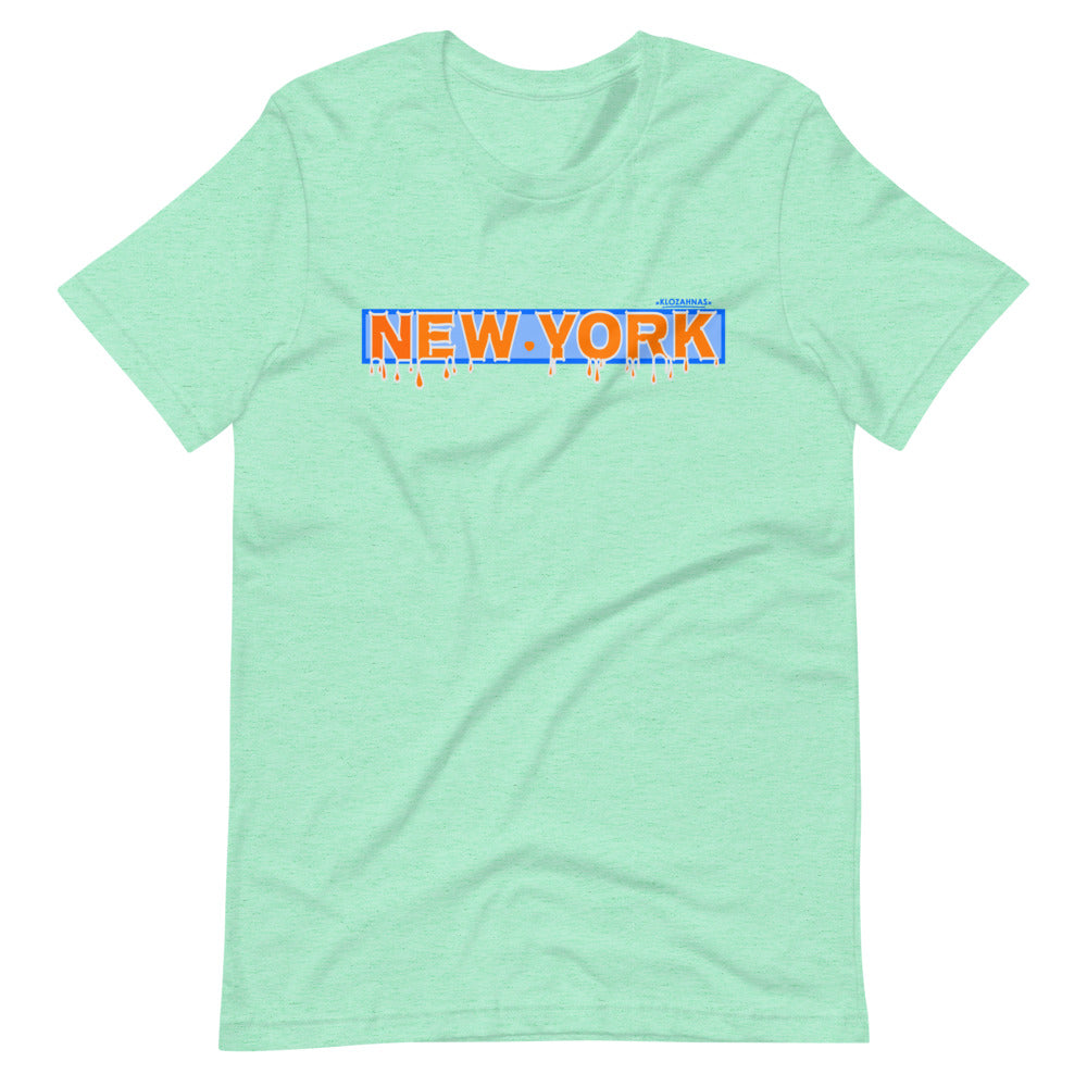 New York Drip T-Shirt - NY Knicks Colors - Klozahnas